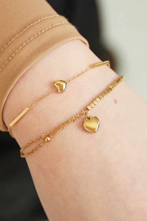bracelet simple heart
